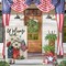 4th of July Floral Garden Flag 12x18 Vertical Double Sided Patriotic Mason Jar Flowers Red Blue Memorial Day Independence Day Holiday Outside Decorations